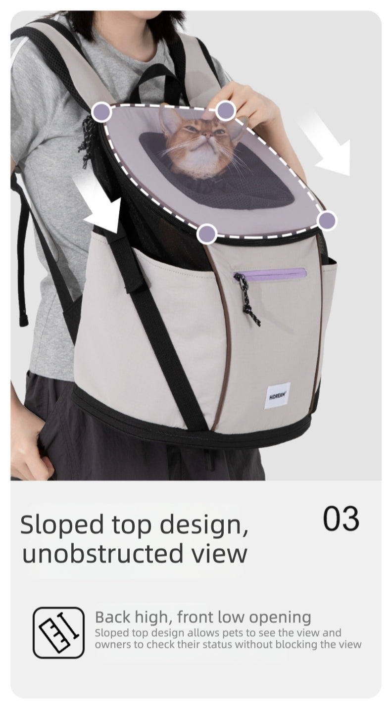 Lightweight Front-Carry Pet Carrier Backpack