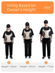 Hands-Free Front Carry Pet Backpack with Spine Support