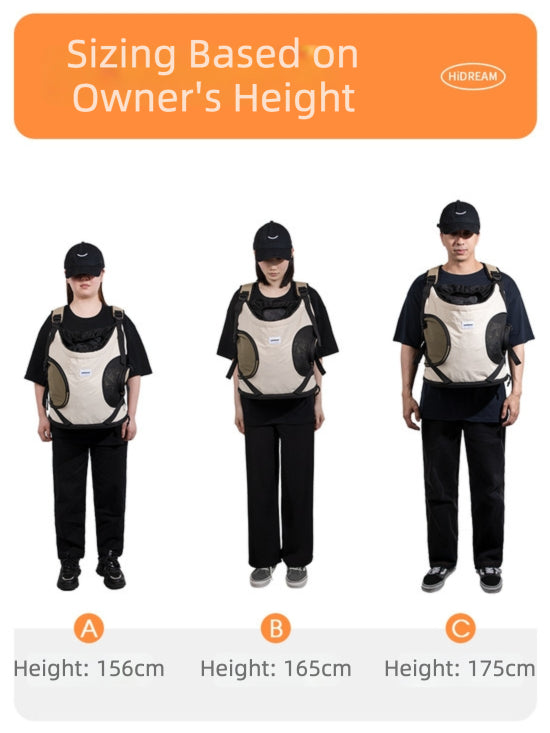 Hands-Free Front Carry Pet Backpack with Spine Support