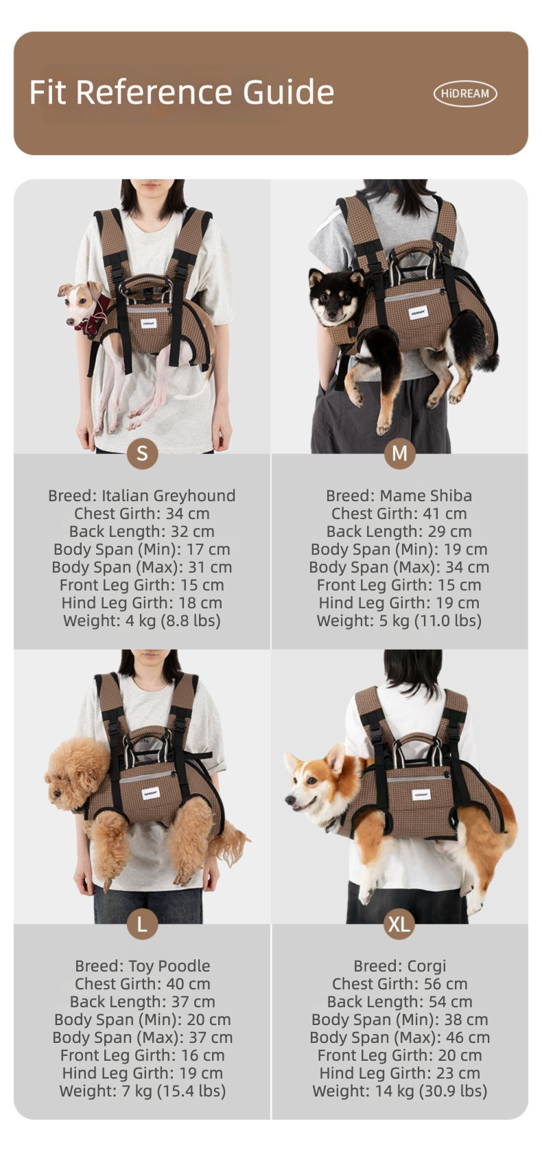 Ice-Silk Horizontal Pet Backpack Carrier with Spine-Friendly Support