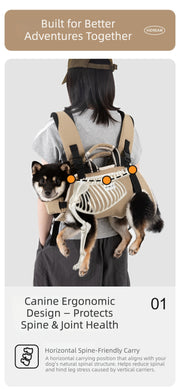 Spine-Friendly Horizontal Pet Carrier Backpack