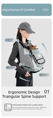 Mountain-Style Front-Carry Pet Backpack
