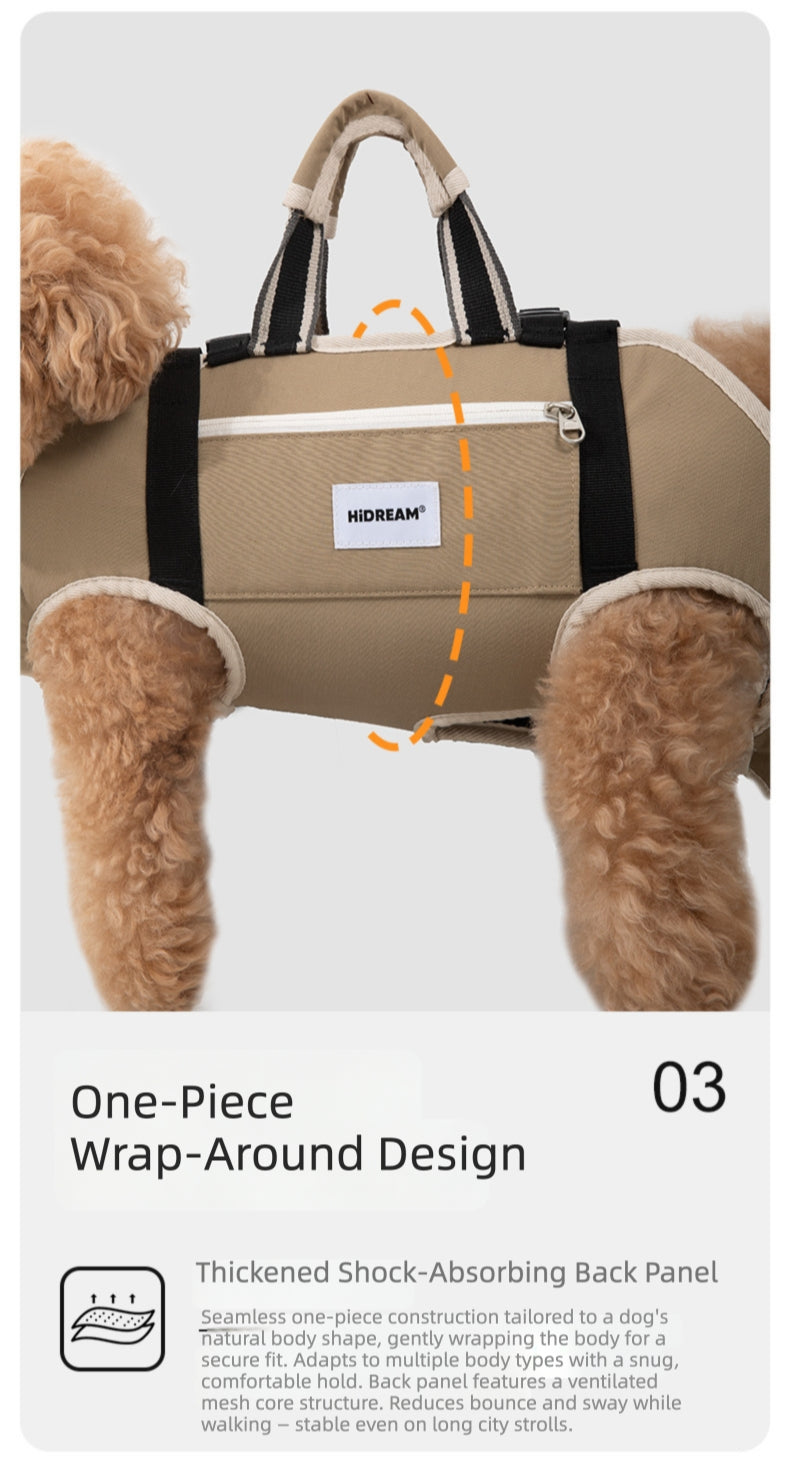 Spine-Friendly Horizontal Pet Carrier Backpack