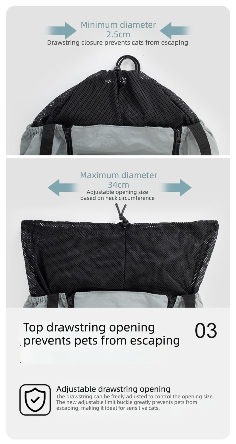 Mountain-Style Front-Carry Pet Backpack