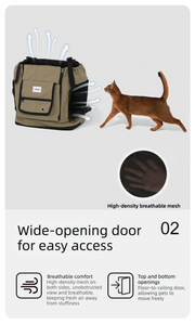 Mountain-Style Front-Carry Pet Backpack