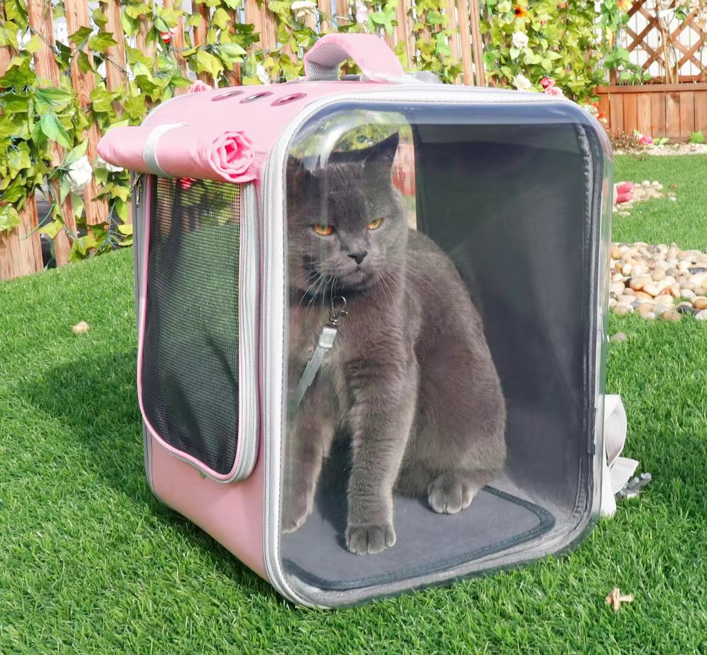 Pet Carrier Backpack with Side Window Covers