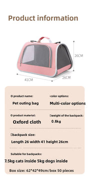 Soft-Sided Pet Carrier Tote for Travel
