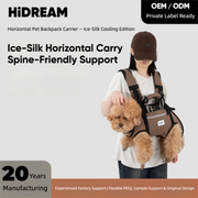 Ice-Silk Horizontal Pet Backpack Carrier with Spine-Friendly Support