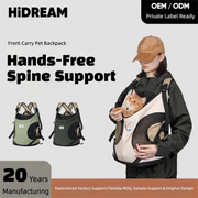 Hands-Free Front Carry Pet Backpack with Spine Support