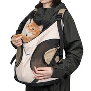 Hands-Free Front Carry Pet Backpack with Spine Support