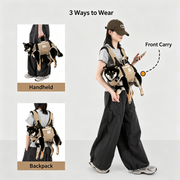 Spine-Friendly Horizontal Pet Carrier Backpack