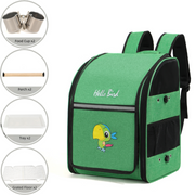 Double-Compartment Bird Carrier Backpack