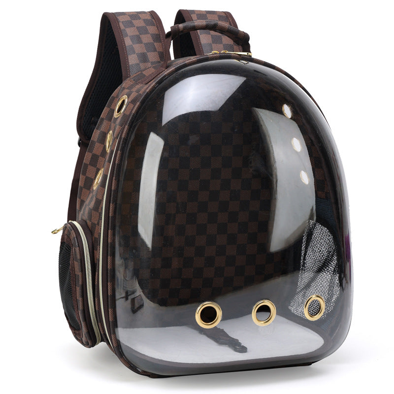 PU and PET Pet Carrier Backpack