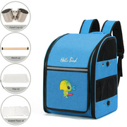 Double-Compartment Bird Carrier Backpack