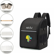 Double-Compartment Bird Carrier Backpack