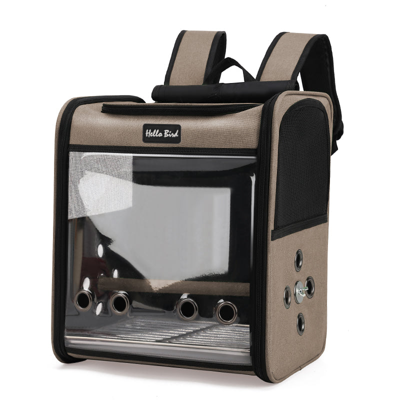 Oxford and PVC Small Pet Carrier Backpack