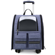 Pet Carrier Backpack with Trolley Version