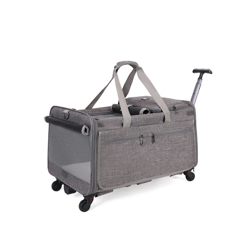 Large Oxford Wheeled Pet Carrier