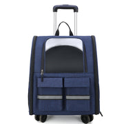 Pet Carrier Backpack with Trolley Version