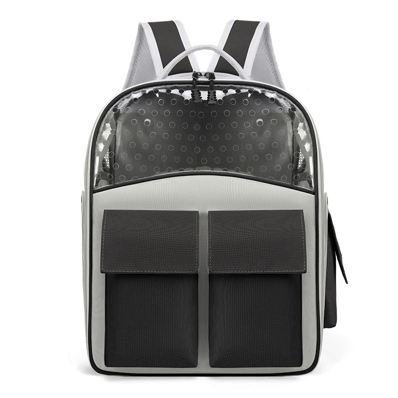 Pet Carrier Backpack with Dual Front Pockets