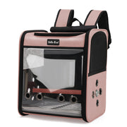 Oxford and PVC Small Pet Carrier Backpack