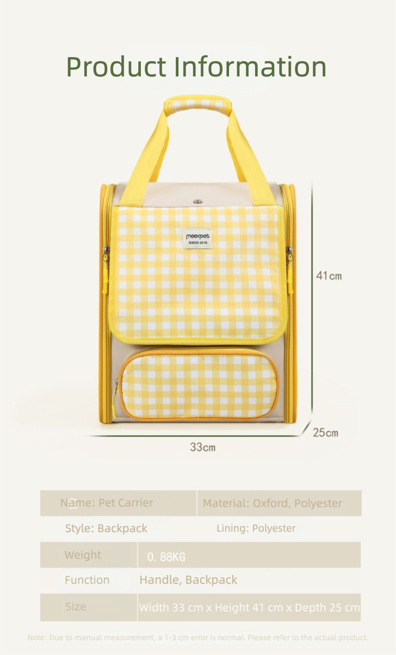 Convertible Pet Carrier Tote & Backpack for Small Pets