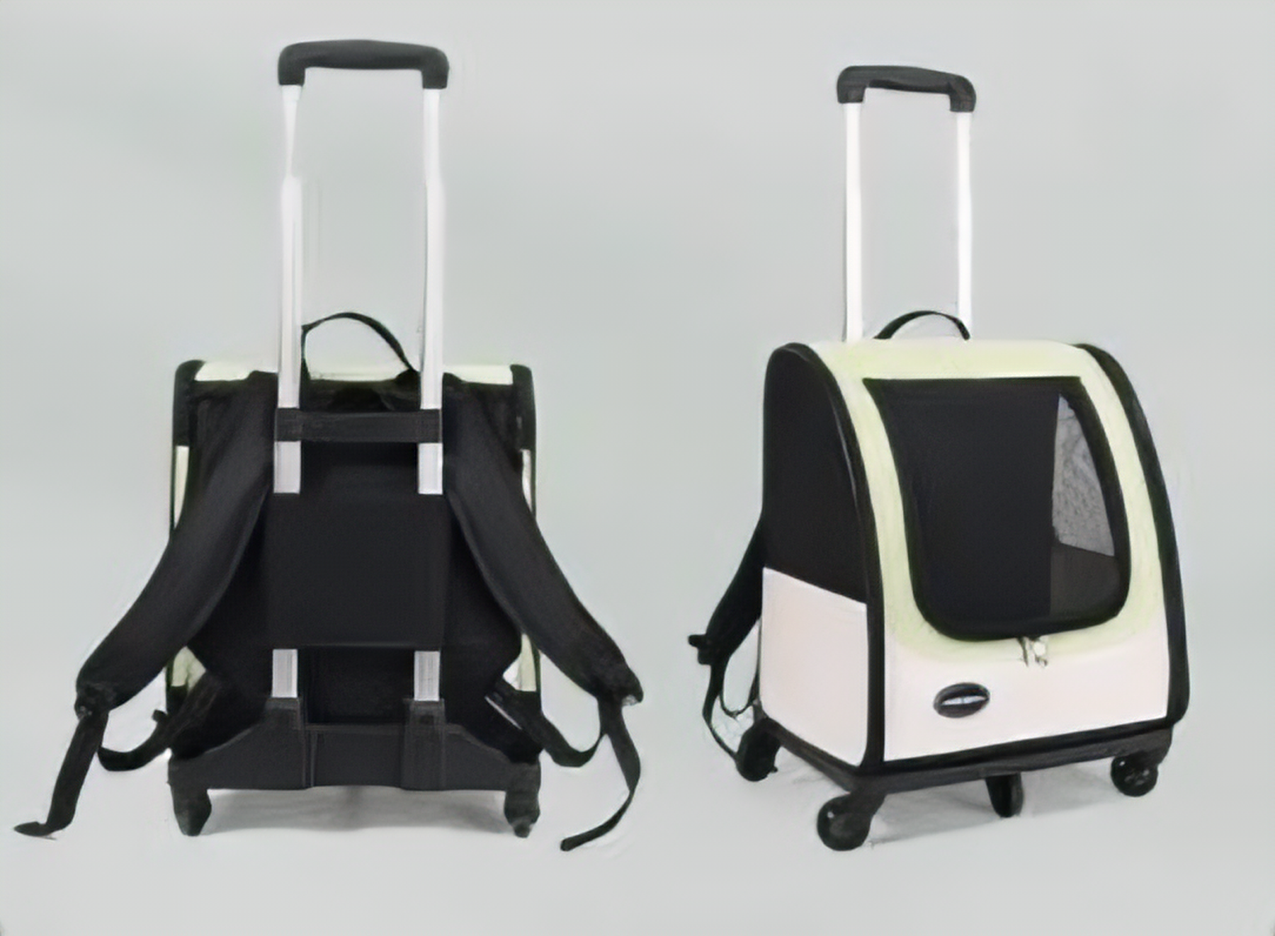 Oxford Pet Carrier Backpack with Trolley Configuration