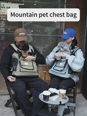 Mountain-Style Front-Carry Pet Backpack