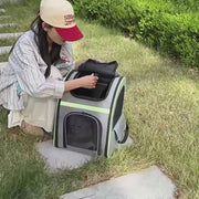 Expandable Soft-Sided Pet Carrier Backpack