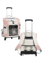 Cationic Pet Carrier Backpack with Trolley Configuration