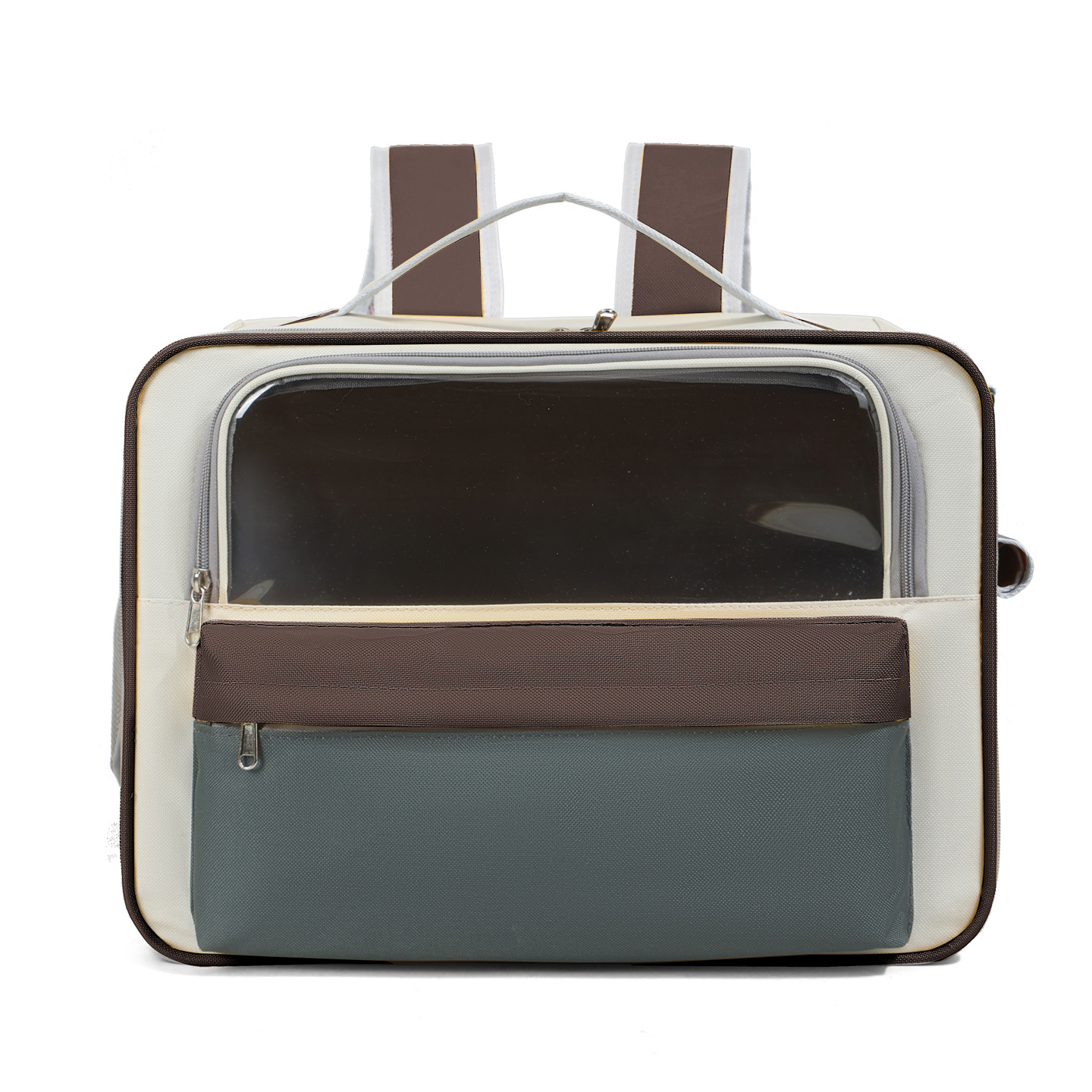 Color-Block Pet Carrier Backpack