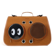 Ventilated Pet Carrier Tote with Character Window