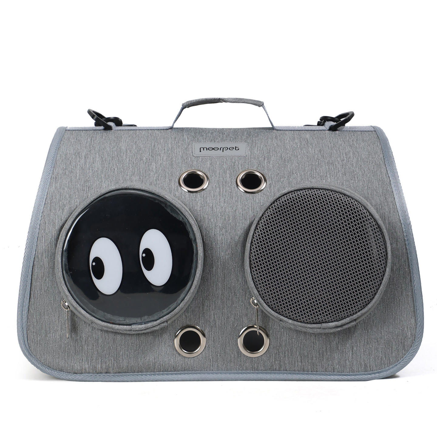 Ventilated Pet Carrier Tote with Character Window