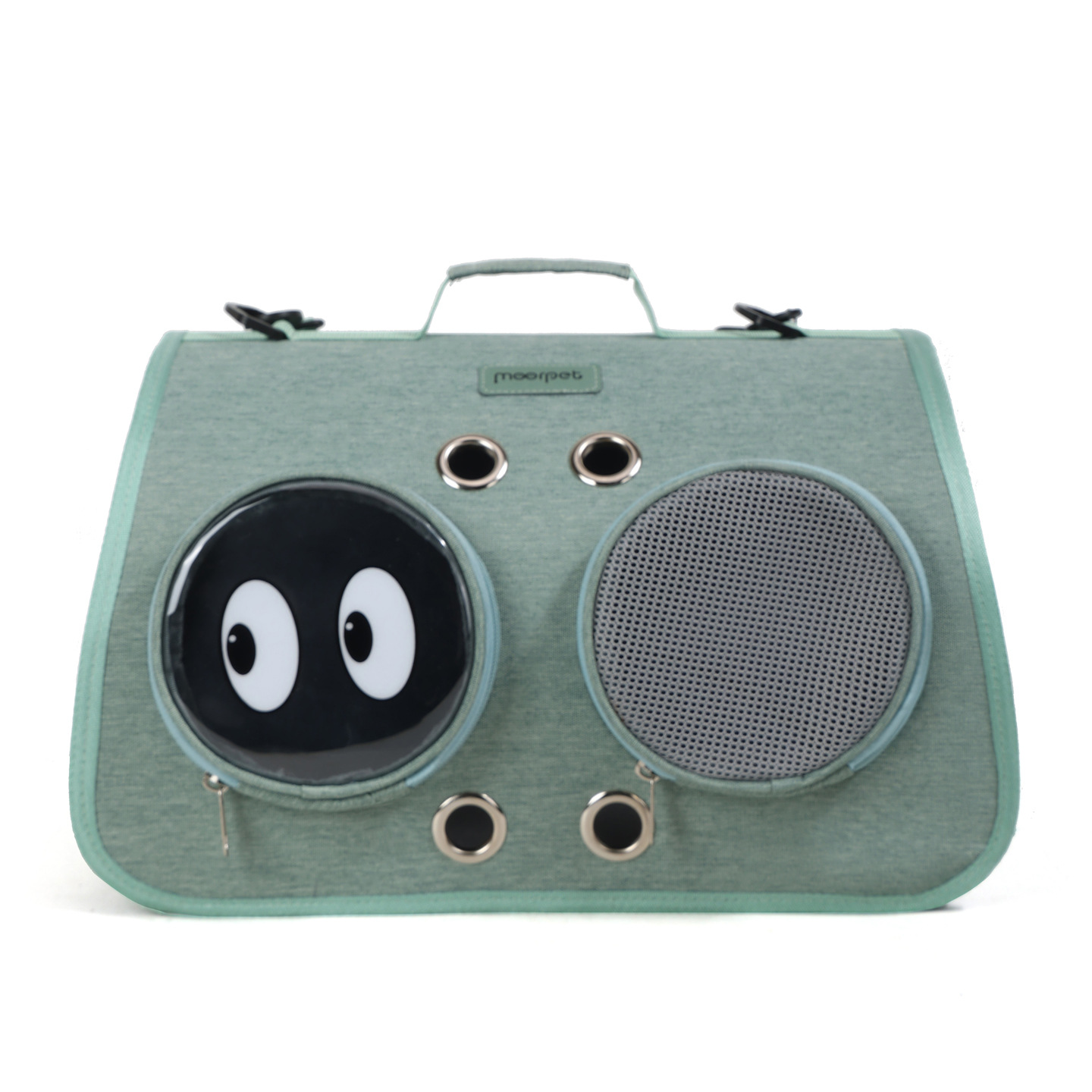 Ventilated Pet Carrier Tote with Character Window