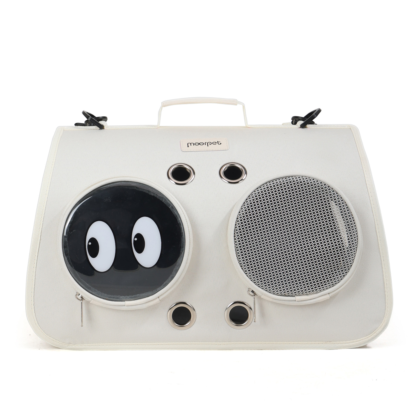 Ventilated Pet Carrier Tote with Character Window