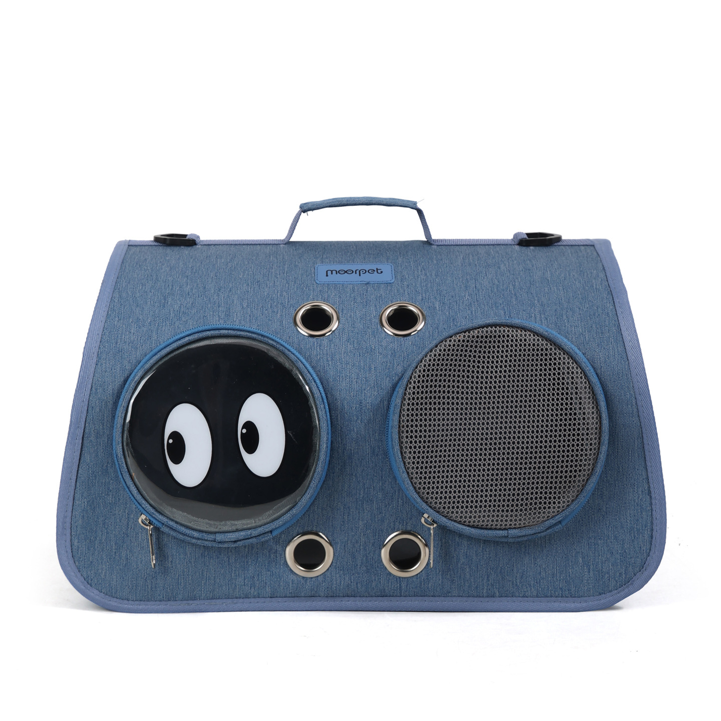 Ventilated Pet Carrier Tote with Character Window