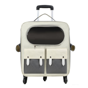 Convertible Pet Carrier Backpack with Standard & Wheeled Options