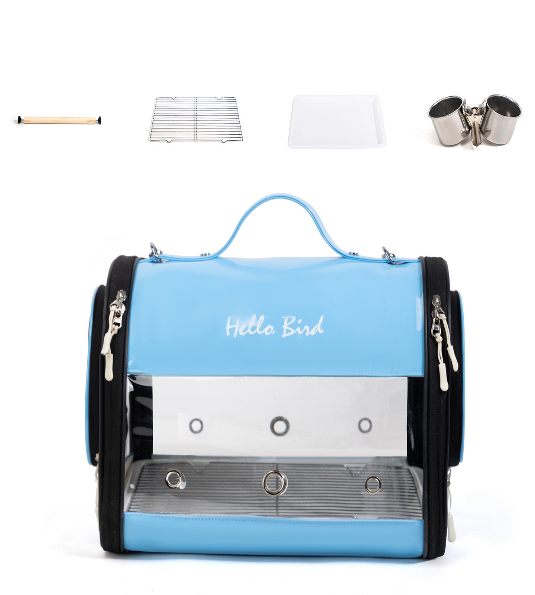 Transparent Small Bird Carrier Tote