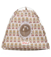Portable Small-Pet Tent Bed for All-Season Use