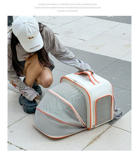 Expandable Pet Carrier Backpack for Larger Pets